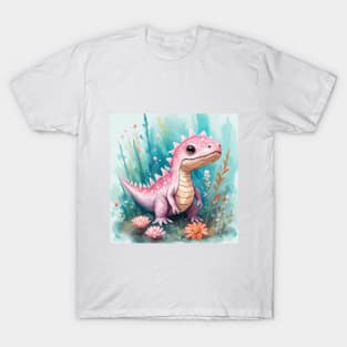 cute pink dinosaur T-Shirt